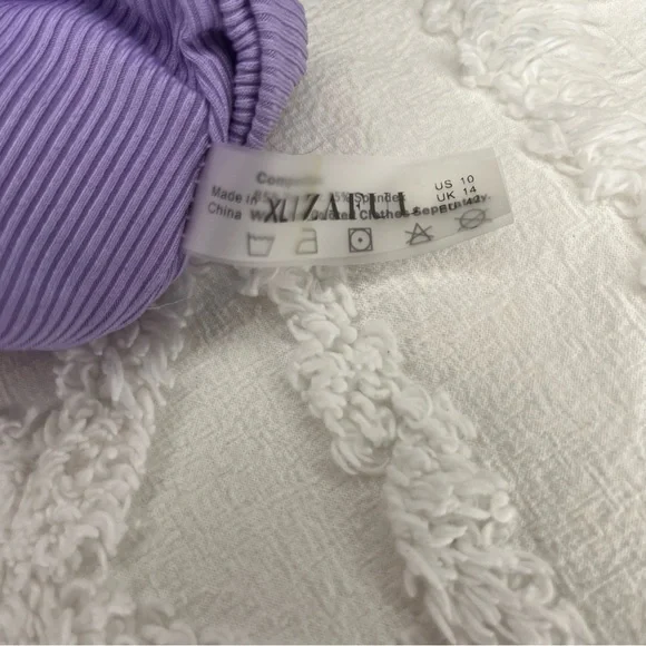 ZAFUL Women's High Waisted Tankini Scoop Neck Knotted Two Pieces Tankini XL - Picture 3 of 8